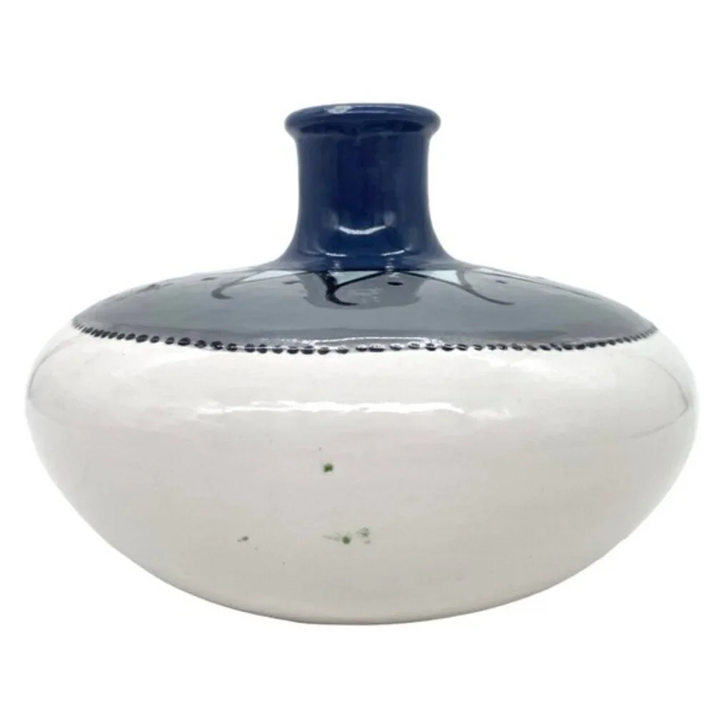 Studio Art Pottery Vase Southwestern Geometric Design